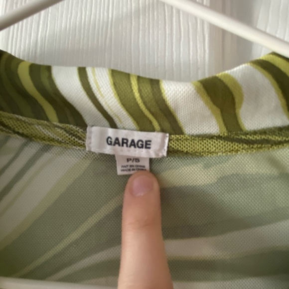 GARAGE - Mesh Button Up Long Sleeve Tee - Picture 4 of 8